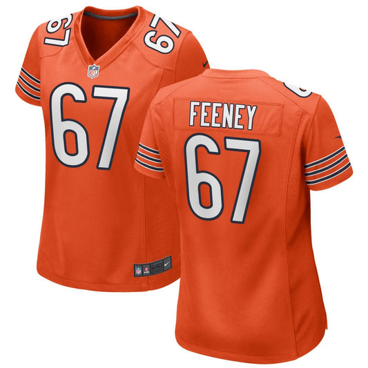 Dan Feeney Chicago Bears Nike Women's Alternate Game Jersey - Orange