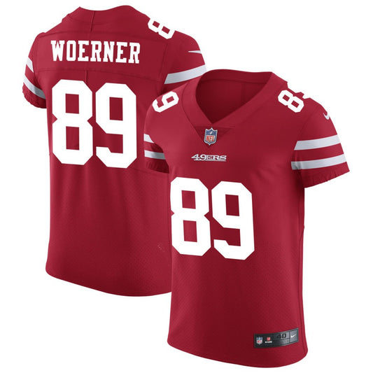 Charlie Woerner San Francisco 49ers Nike Vapor Untouchable Elite Jersey - Scarlet