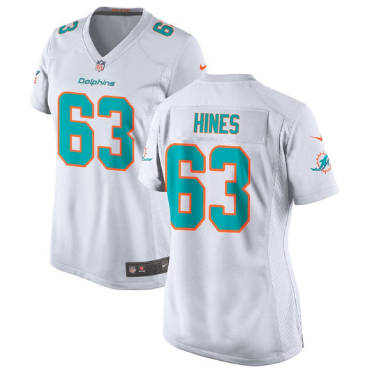 Chasen Hines Miami Dolphins Nike Women's Jersey - White