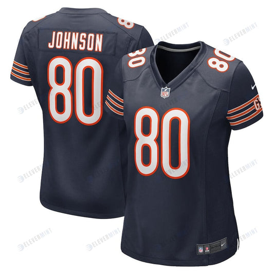 Collin Johnson 80 Chicago Bears Women Game Jersey - Navy