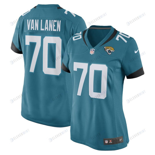 Cole Van Lanen Jacksonville Jaguars Women's Game Player Jersey - Teal