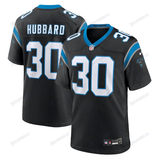 Chuba Hubbard 30 Carolina Panthers Team Game Men Jersey - Black