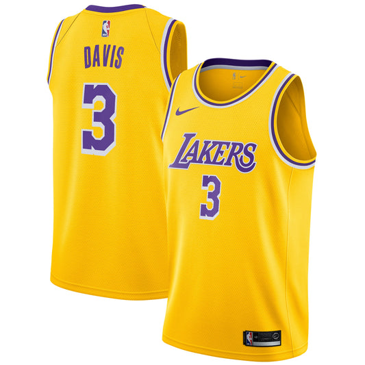 Anthony Davis Los Angeles Lakers Nike 2019/20 Swingman Jersey Gold - Icon Edition