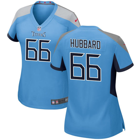 Chris Hubbard Tennessee Titans Nike Women's Alternate Game Jersey - Light Blue