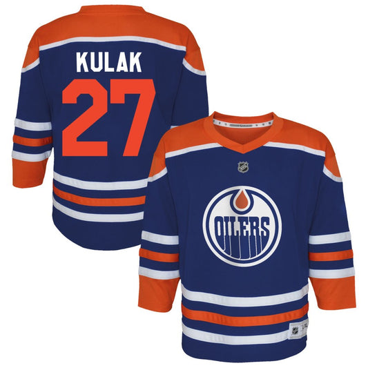 Brett Kulak  Edmonton Oilers Outerstuff Toddler Home Replica Jersey - Royal