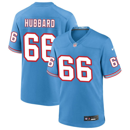 Chris Hubbard Tennessee Titans Nike Oilers Throwback Game Jersey - Light Blue