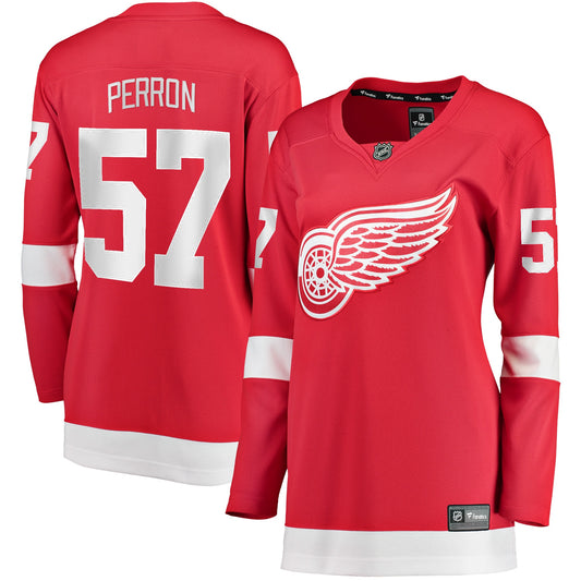 David Perron Detroit Red Wings Fanatics Branded Women's Home Breakaway Player Jersey - Red