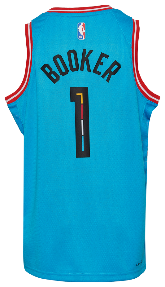 Boys' Grade School Booker Devin Nike Suns City Edition Swingman Player Jersey - Aqua