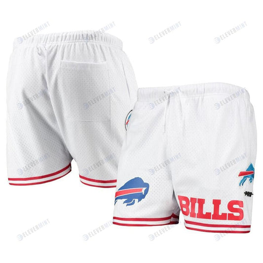 Buffalo Bills Team Standard Mesh Shorts - White/Red