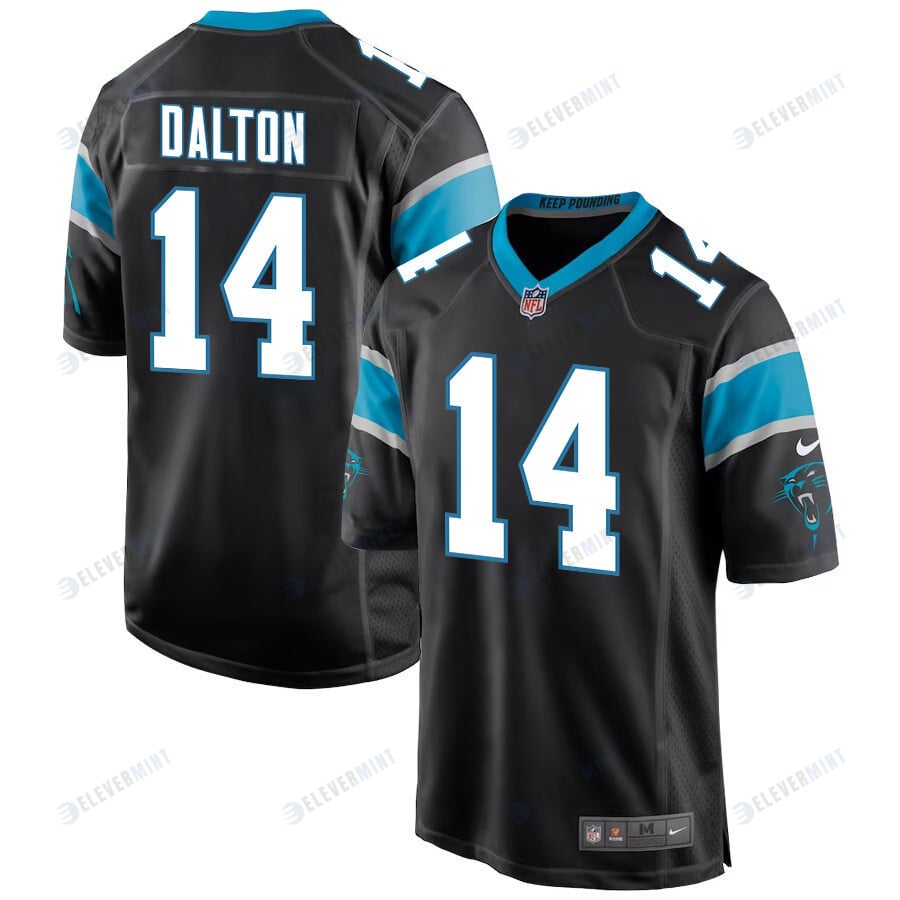 Andy Dalton 14 Carolina Panthers Men Game Jersey - Black