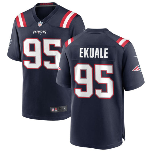 Daniel Ekuale Nike New England Patriots Game Jersey - Navy