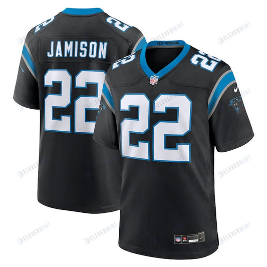 D'Shawn Jamison 22 Carolina Panthers Men's Team Game Jersey - Black