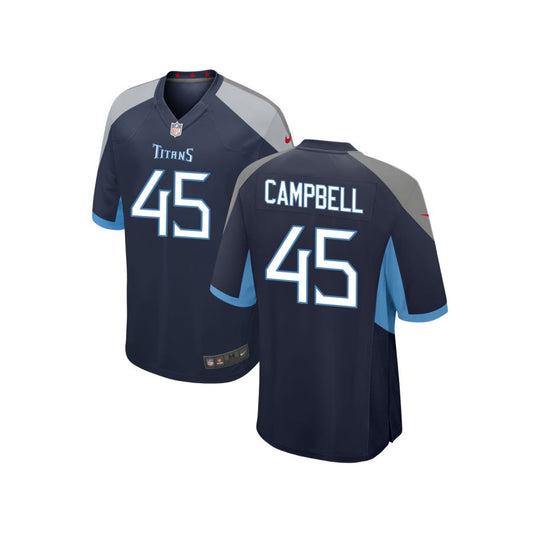 Chance Campbell Tennessee Titans Nike Youth Game Jersey - Navy