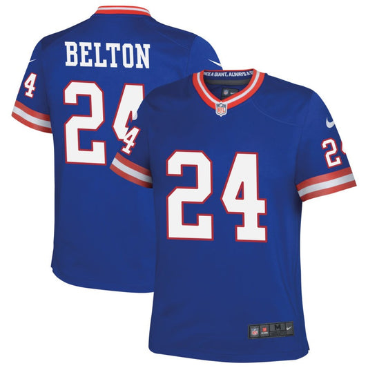 Dane Belton New York Giants Nike Youth Classic Game Jersey - Royal