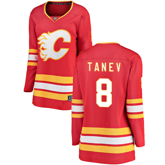 Chris Tanev Calgary Flames Fanatics Branded Women's Home Breakaway Jersey - Red