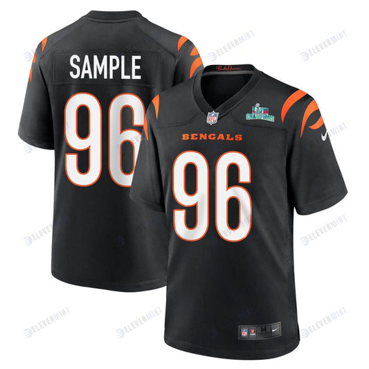 Cam Sample 96 Cincinnati Bengals Super Bowl LVII Champions Men Game Jersey - Black