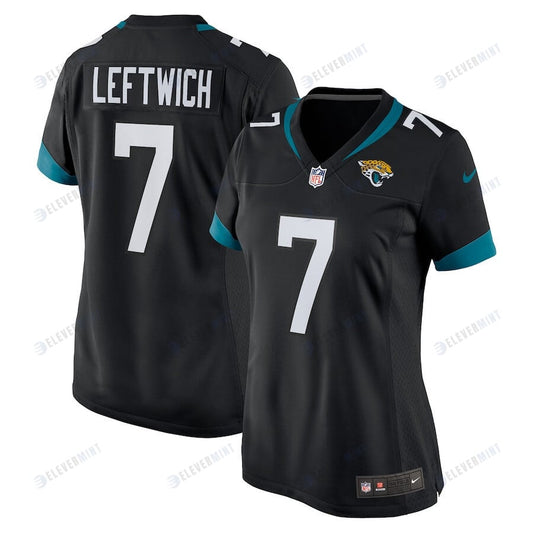 Byron Leftwich 7 Jacksonville Jaguars Women's Alternate Retired Game Jersey - Black