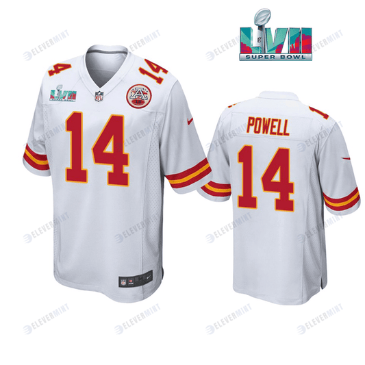 Cornell Powell 14 Kansas City Chiefs Super Bowl LVII White Men Game Jersey