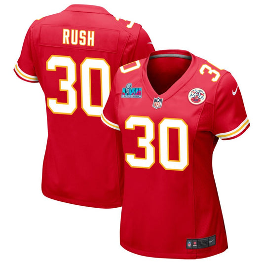 Darius Rush Kansas City Chiefs Nike Women's Super Bowl LVII Game Jersey - Red