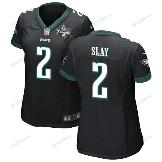 Darius Slay 2 Philadelphia Eagles Super Bowl LVII Champions 2 Stars Women Game Jersey - Black