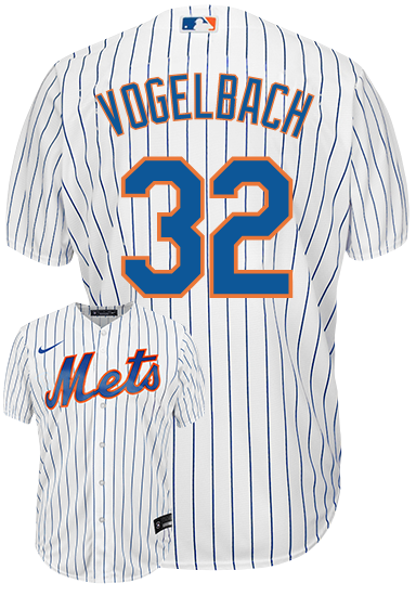 Daniel Vogelbach Youth Jersey - NY Mets Replica Kids Home Jersey