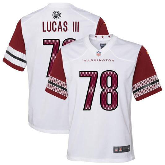 Cornelius Lucas III Washington Commanders Nike Youth Game Player Jersey - White