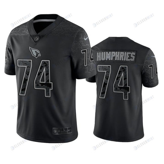 D.J. Humphries 74 Arizona Cardinals Black Reflective Limited Jersey - Men