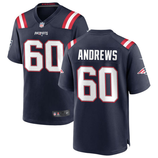 David Andrews Nike New England Patriots Game Jersey - Navy