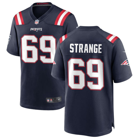 Cole Strange Nike New England Patriots Game Jersey - Navy