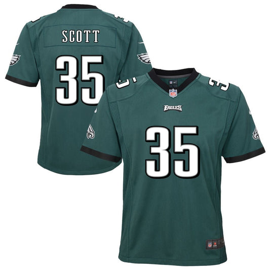 Boston Scott Philadelphia Eagles Nike Youth Team Game Jersey - Midnight Green