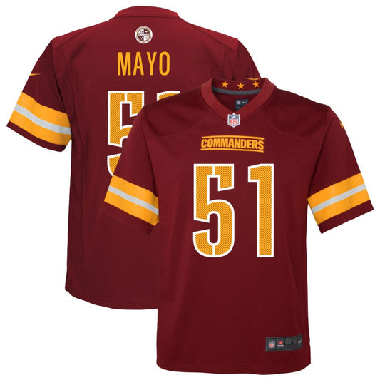 David Mayo Washington Commanders Nike Youth Game Player Jersey - Burgundy