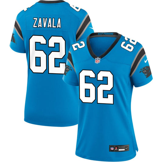 Chandler Zavala  Carolina Panthers Nike Women's Alternate Game Jersey - Blue